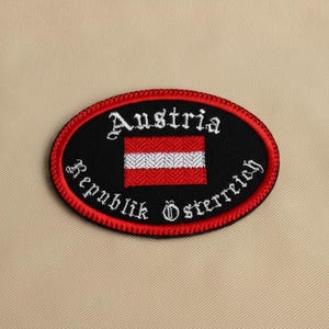 Austria Travel Patch – Embroidered Flag Souvenir image 5