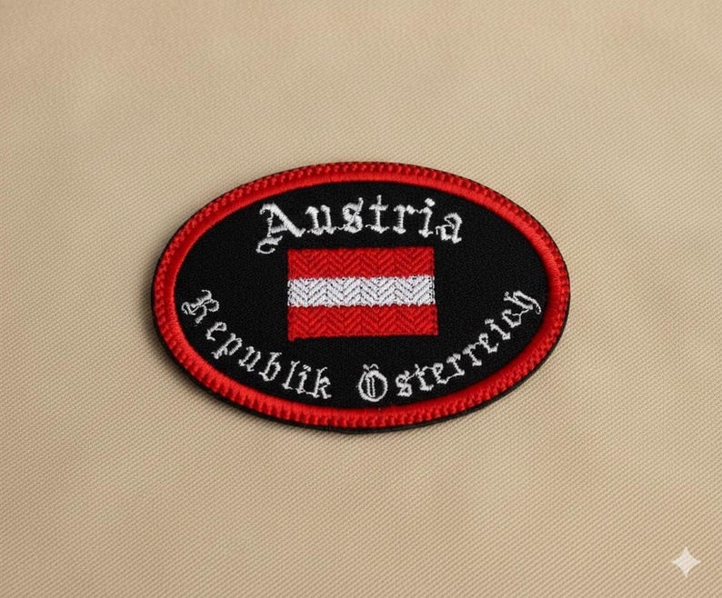 Austria Travel Patch – Embroidered Flag Souvenir image 5