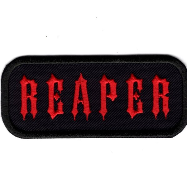 Reaper Patch Iron on to sew on Reaper Patch Badge AP 222