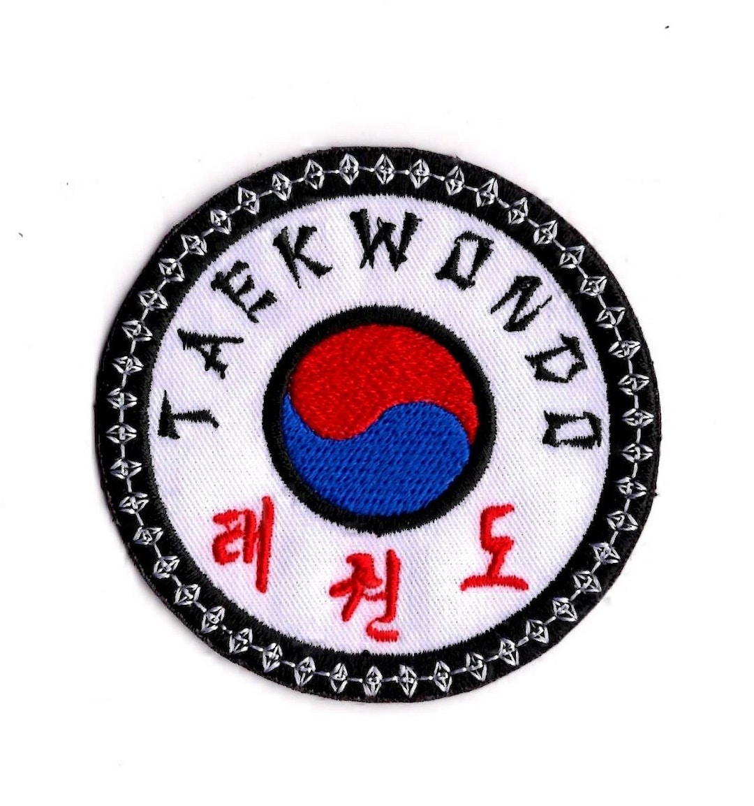 Martial Arts Taekwondo Patch Embroidered Iron on Patch Etsy