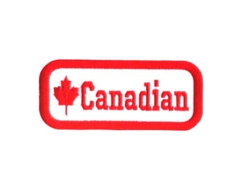 Canada Patch Embroidered iron on Canadian Travel Souvenir Patch
