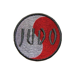 Yin Yang Judo Martial Arts Patch - Premium Iron-On Embroidered Dojo GI Patch by BalkisBoutique