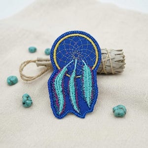 Drömfångare Broderad Stryklapp - Boho Tribal Applikation för Jackor & Mössor - Hippie Native American Inspired Badge av BalkisBoutique