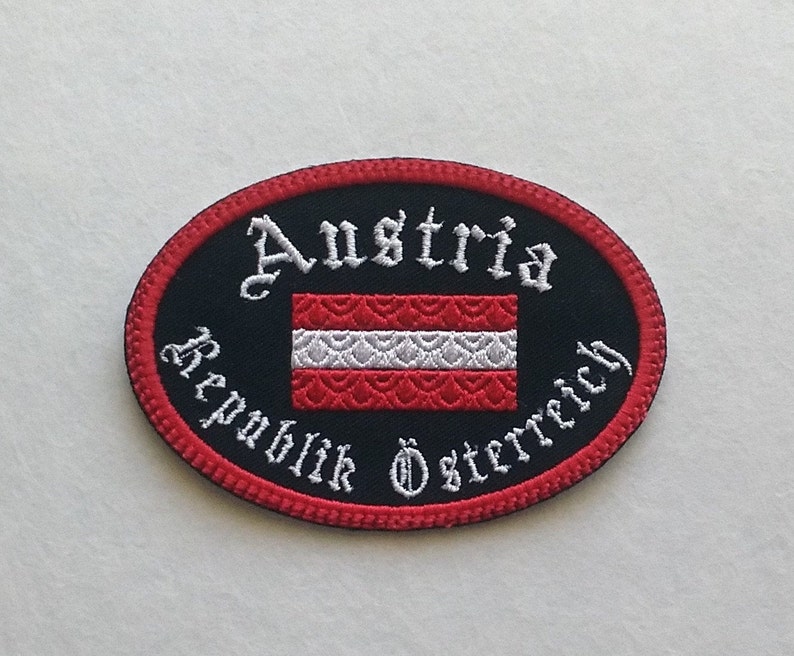 AUSTRIA Embroidered Iron on Austria Travel SOUVENIR Patch