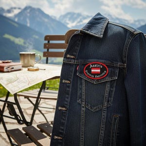 Austria Travel Patch – Embroidered Flag Souvenir image 10