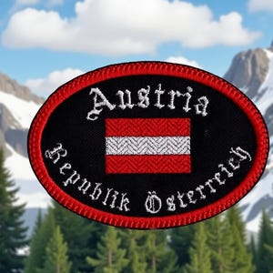 Austria Travel Patch – Embroidered Flag Souvenir image 6