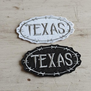 Texas Embroidered Patch – Iron-On  Fabric Badge for Jackets, Bags & Clothes – Custom Texas State Design