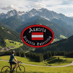 Austria Travel Patch – Embroidered Flag Souvenir image 11