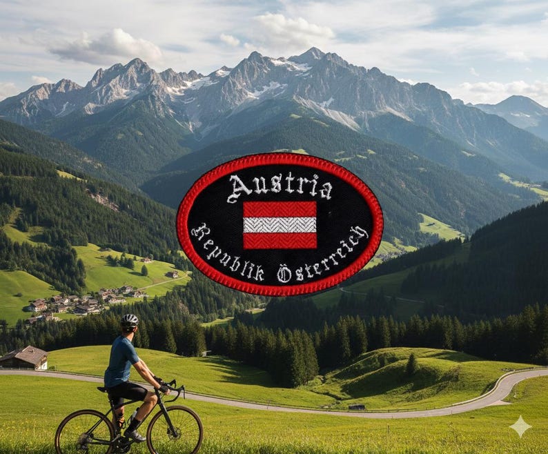 Austria Travel Patch – Embroidered Flag Souvenir image 11