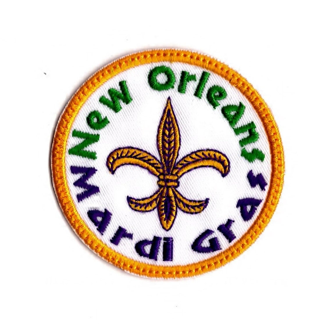 mardi gras patch etsy