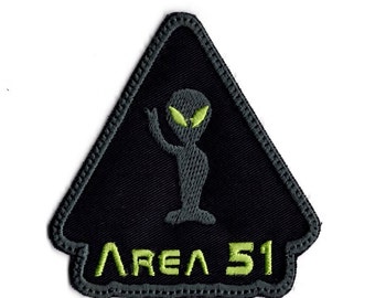 Area 51 Alien Tour Guide Cosplay Steampunk Biker Iron On Patch Area 51 Alien Tour Guide Cosplay Steampunk Biker Iron On Patch