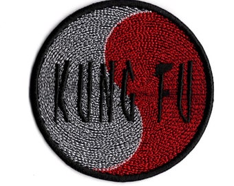 Patch chinois Kung Fu Shaolin (3) insigne fer/coudre Ninja Kimono Gi
