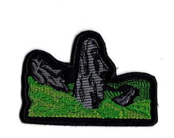 Patch de l'île de Pâques brodé au fer sur un patch souvenir de voyage