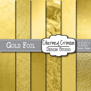 Metallic-Gold-Papier, Gold Papier, Gold-Metallic-Papier, Gold Folie Papier, metallischen digitale Papier, Gold Folie