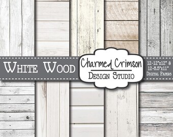 White Wood Background, Wood Digital Paper, Wood Texture, Distressed Wood, Rustic Wood, Wedding Digital Paper