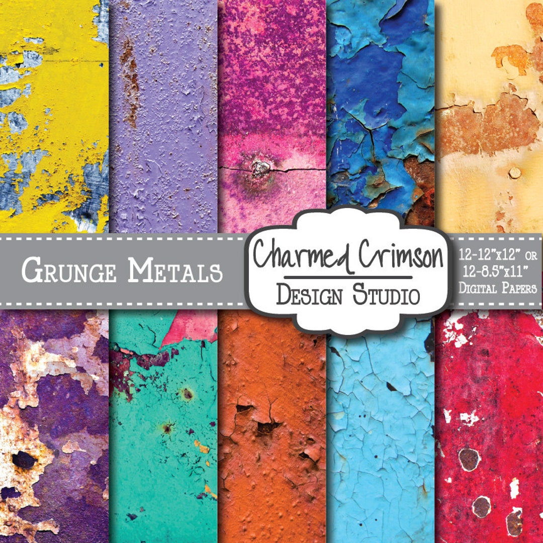 Metal Rusting Paper Rusted Metal Paper, Metal Digital Paper, Rust Metallic Paper, Purple ...