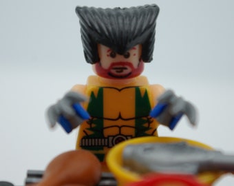 Wolverine the chef Handmade from Lego Bricks and Mega Bloks and other bricks
