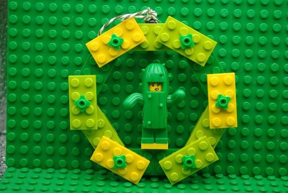 Girl in Cactus Costume Christmas or Holiday Ornament Hand Built From Lego  and Mega Bloks and Other Blocks -  Israel