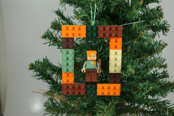 Minecraft Alex Figure With Bow And Arrow Christmas Or Holiday Etsy
