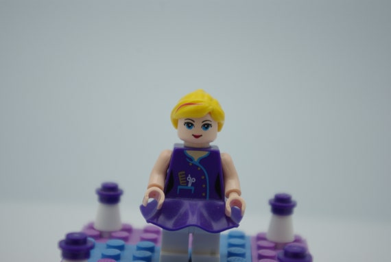 Girl Dancer Purple Outfit Handmade From Lego and Mega Bloks and