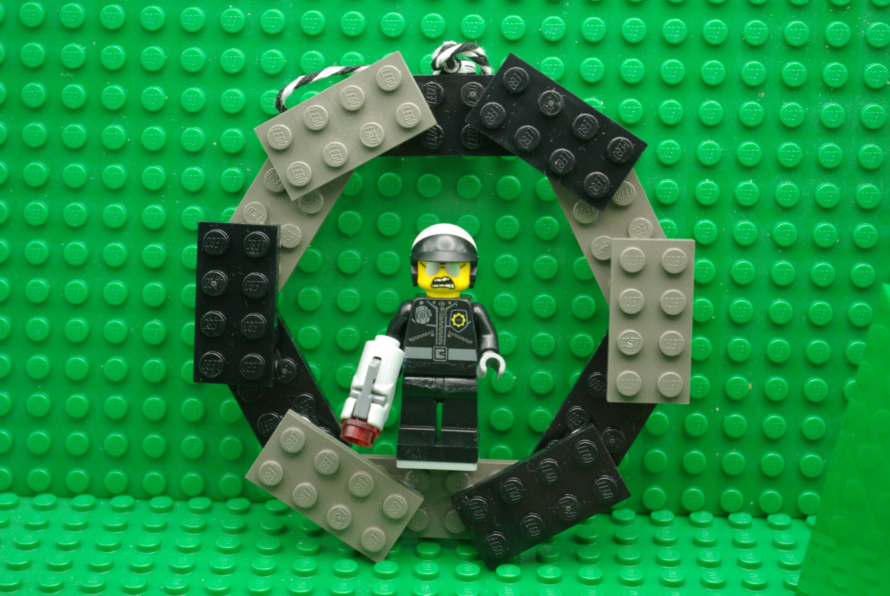 Good Cop Bad Cop From the Lego Movie Christmas or Holiday Ornament Hand Built From Lego and Mega Bloks and Other Blocks Etsy UK