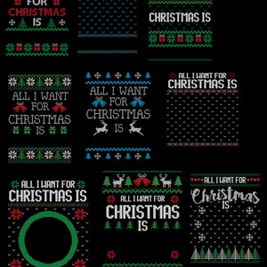 Ful tröja PNG, 9 mallar + fula tröjedesigner för dtf-tryck, lägg bara till din text, ful jultröjedesign