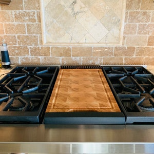 High End Griddle Cover! End Grain White Oak Single Griddle Cover