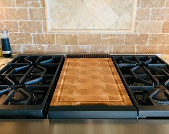 High End Griddle Cover! End Grain White Oak Single Griddle Cover