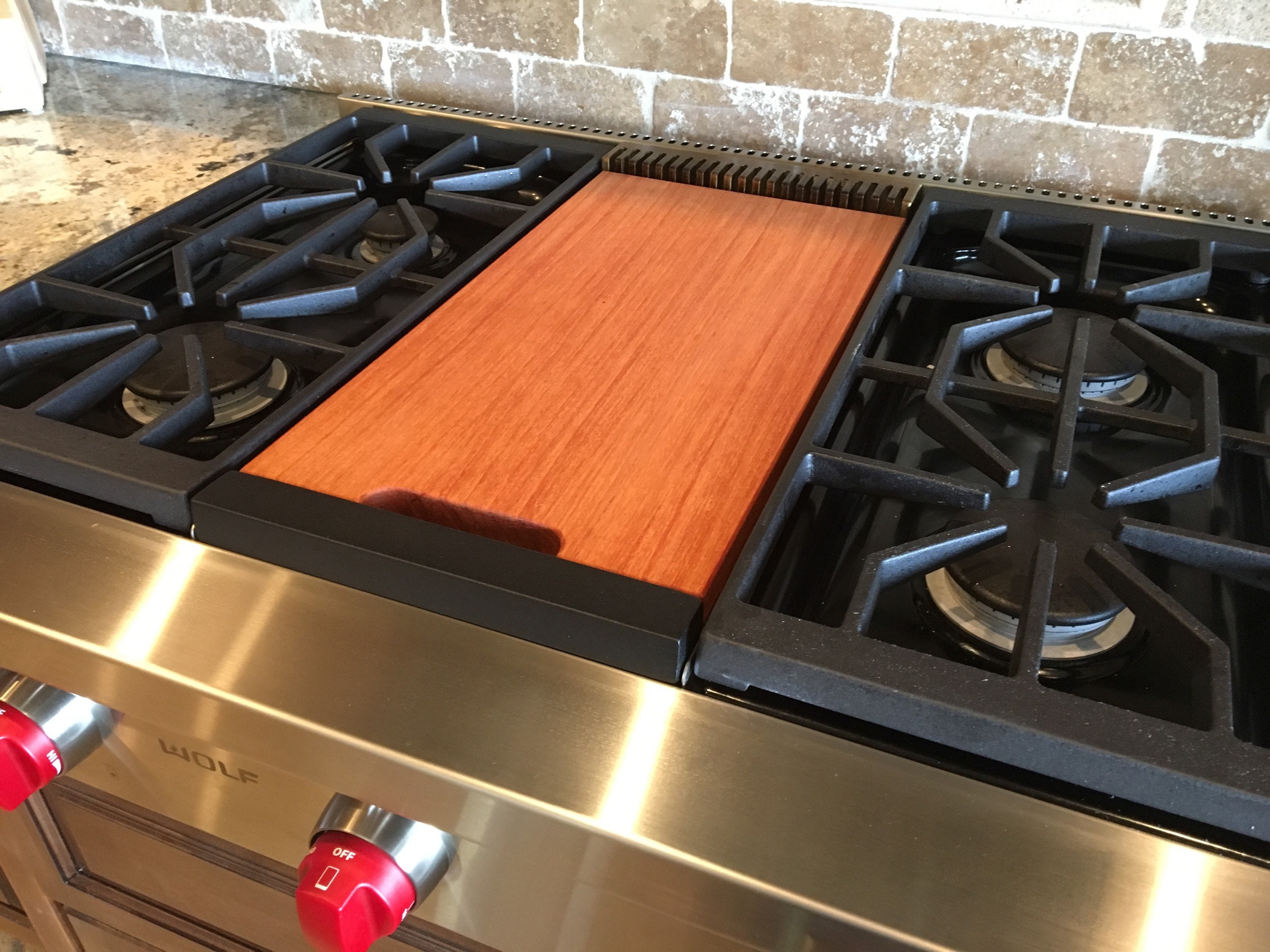 Mahogany Single Griddle Cutting Board Free Shipping Wolf Etsy