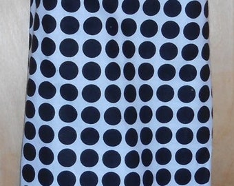 405# Plastic Grocery Bag Holder   Black Dots   plastic bag holder