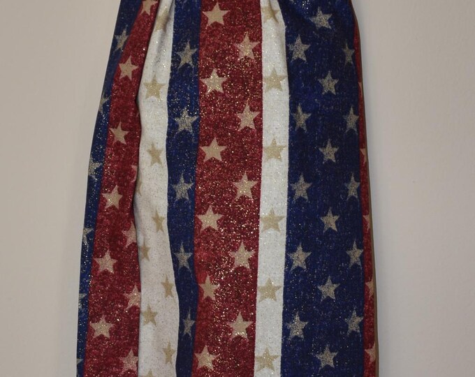 Stars 272# Strips Plastic Grocery Bag Holder Americana Patriotic Plastic Bag Holder