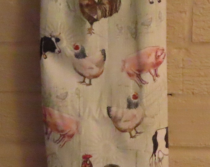 440# NEW Plastic Grocery Bag Holder  Farm  Animals plastic bag holder