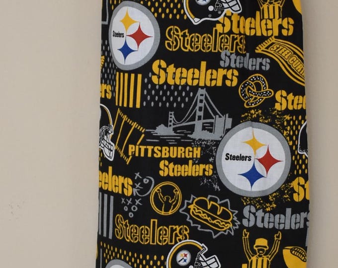 439# Plastic Grocery Bag Holder Pittsburg Steelers NFL Football plastic bag holder