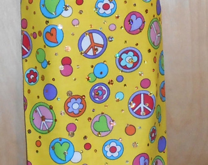 39# Plastic Grocery Bag Holder Peace Sequences  Plastic Bag Holder