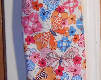 Butterflies 397# Retro Plastic Grocery Bag Holder  Flowers Kitchen Plastic Bag Holder