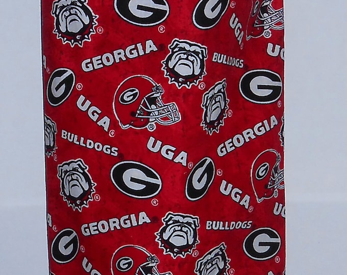 121# University of Georgia UGA Bulldogs Plastic Grocery Bag Holder Football Plastic Bag Holder