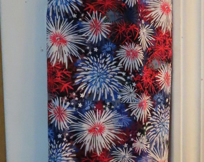 68# Plastic Grocery Bag Holder  Americana USA Fireworks Plastic Bag Holder
