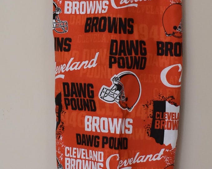 457# Grocery Bag Holder Cleveland Browns NFL  Plastic Grocery Bag Holder