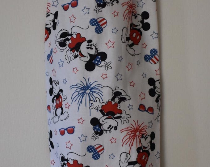 Mickey 309# Minnie Mouse Patriotic Plastic Grocery Bag Holder Disney Plastic Bag Holder
