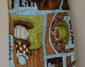 Coffee 13# Pattern Plastic Grocery Bag Holder  Latte Kitchen Plastic Bag Holder