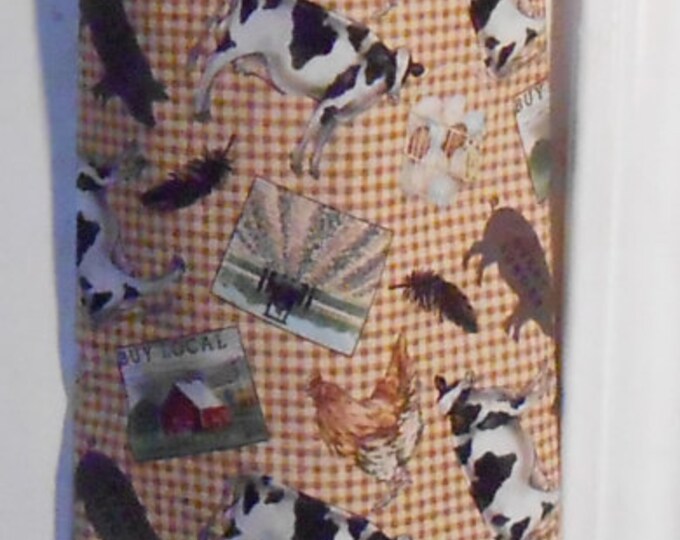 386# Plastic Grocery Bag Holder  Farm Animals Cows Local  Plastic Bag Holder