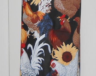 447# NEW Plastic Grocery Bag Holder Roosters plastic bag holder