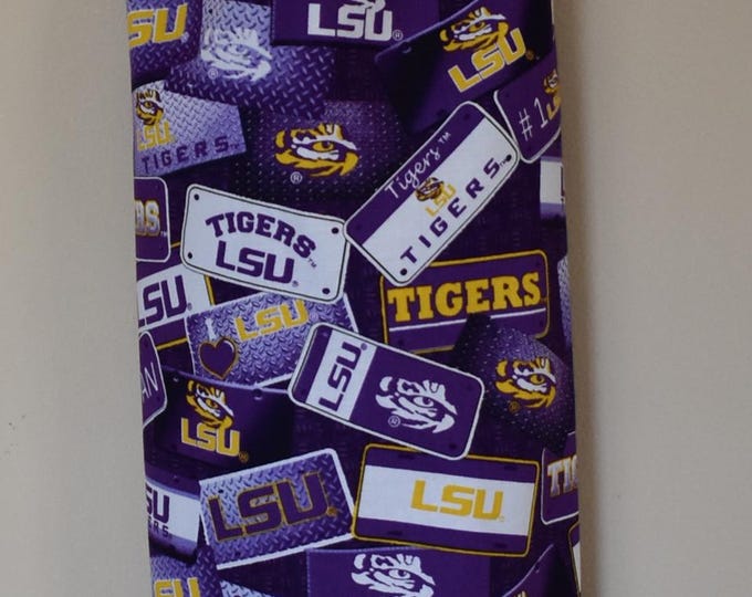 476# LSU TIGERS Plastic Grocery Bag Holder Football plastic bag holder