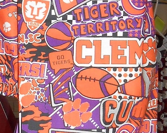 Clemson 451# Tigers  Plastic Grocery Bag Holder  University Football plastic bag holder