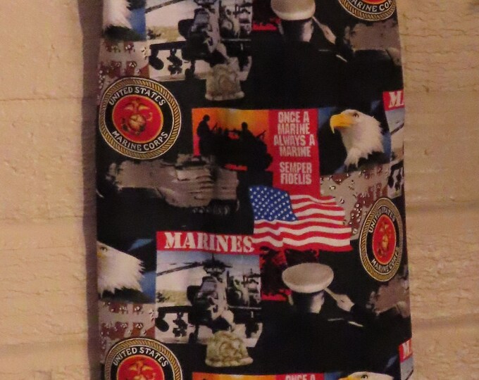 334# Plastic Grocery Bag Holder Marines Military Kitchen  plastic bag holder