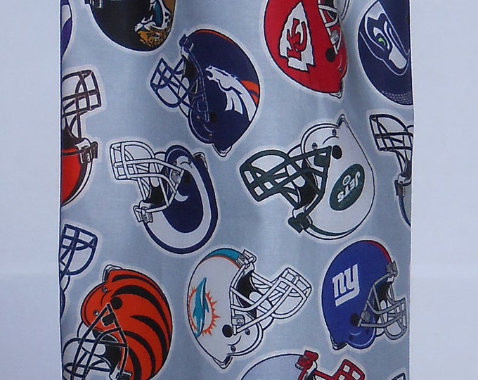 417# Plastic Grocery Bag Holder NFL Football Helmets plastic bag holder