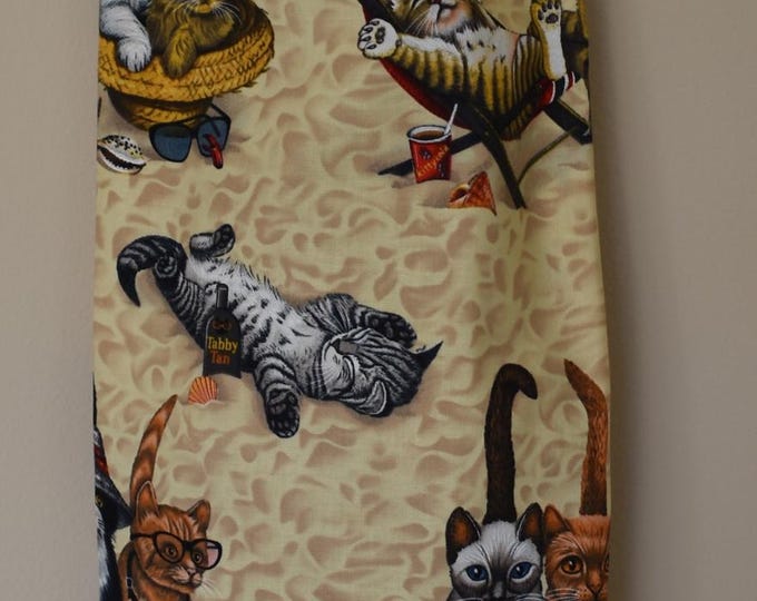 Beach Cats 174# Vintage Plastic Grocery Bag Holder Animals Plastic Bag Holder