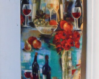 305# Plastic Grocery Bag Holder Wine Kitchen  plastic bag holder