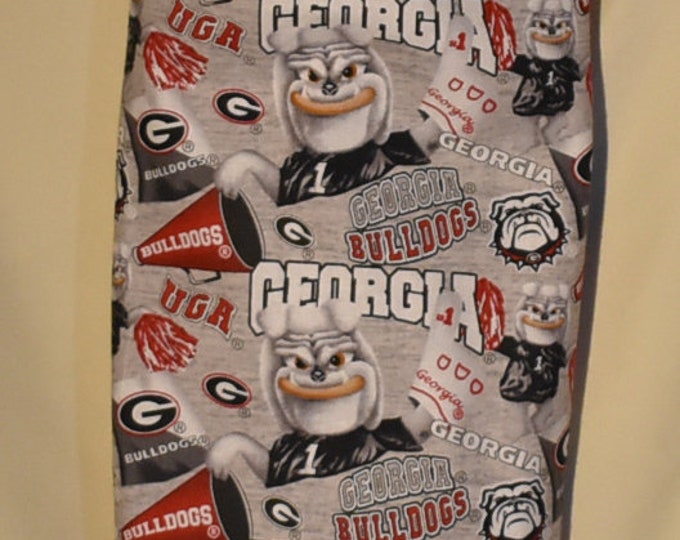 464# Plastic Grocery Bag Holder University Georgia Bulldogs UGA Football plastic bag holder