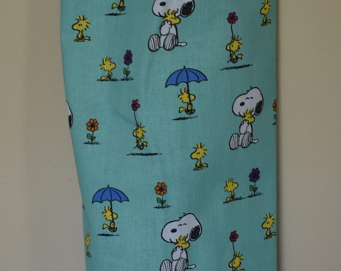 Peanuts 478# Snoopy Woodstock Plastic Grocery Bag Holder  Universal Plastic Bag Holder